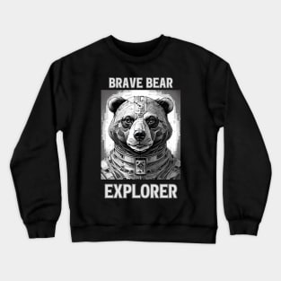 Vintage Explorer Brave Bear Crewneck Sweatshirt